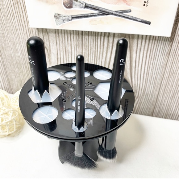 NWT 4pc Make-Up Brush & Drying Rack Set - Picture 6 of 16